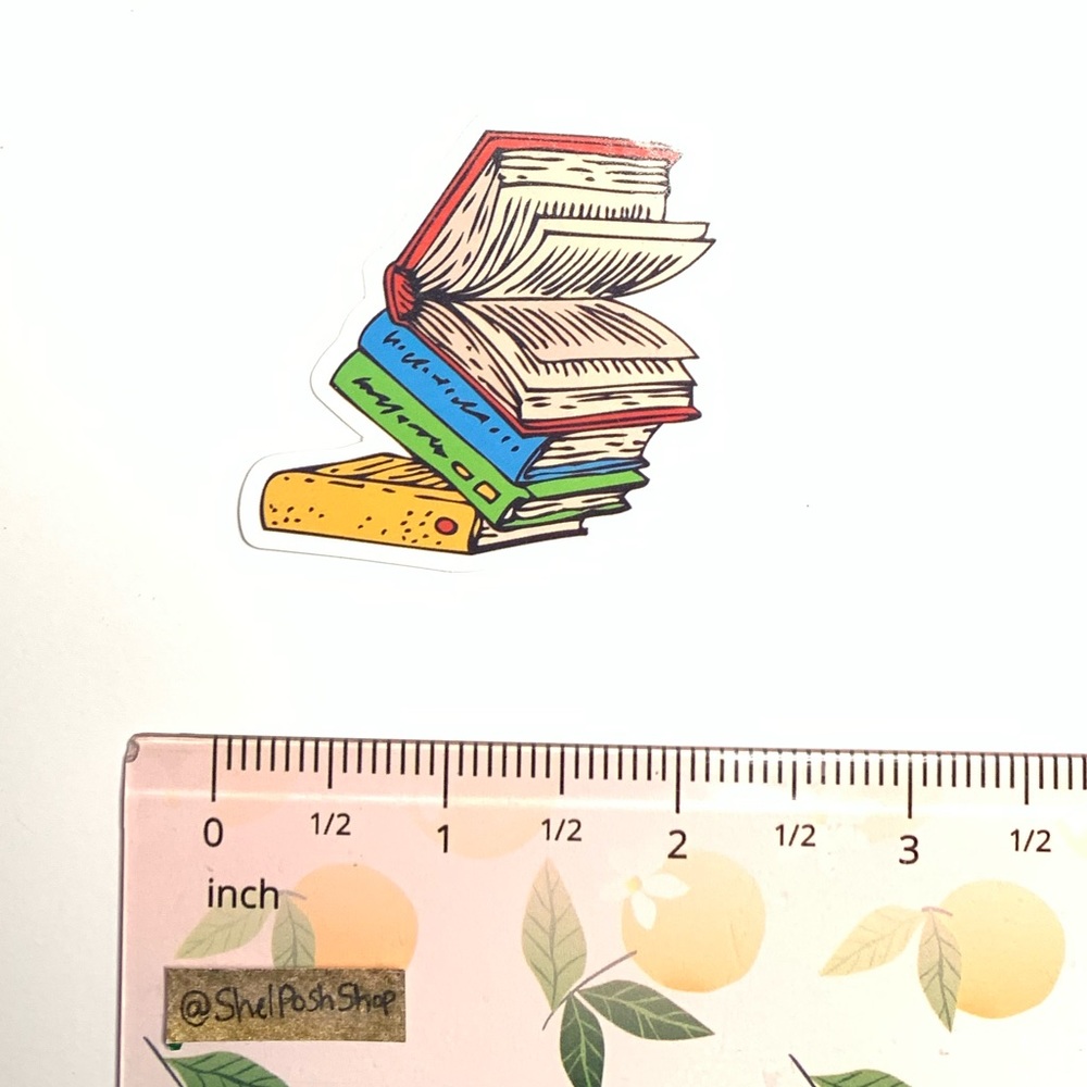 Books Vinyl Sticker - Picture 2 of 2